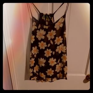 Flower see through blouse